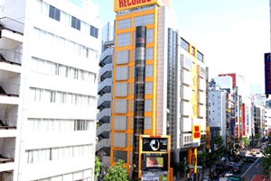 東京・渋谷シェアオフィス　レンタルフリーデスク景色渋谷タワーレコード